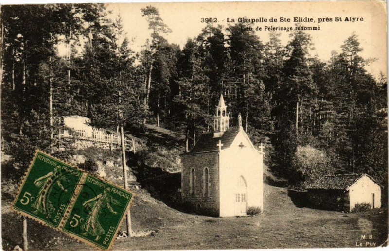 Carte postale ancienne Le Chapelle de Sainte-Elidie