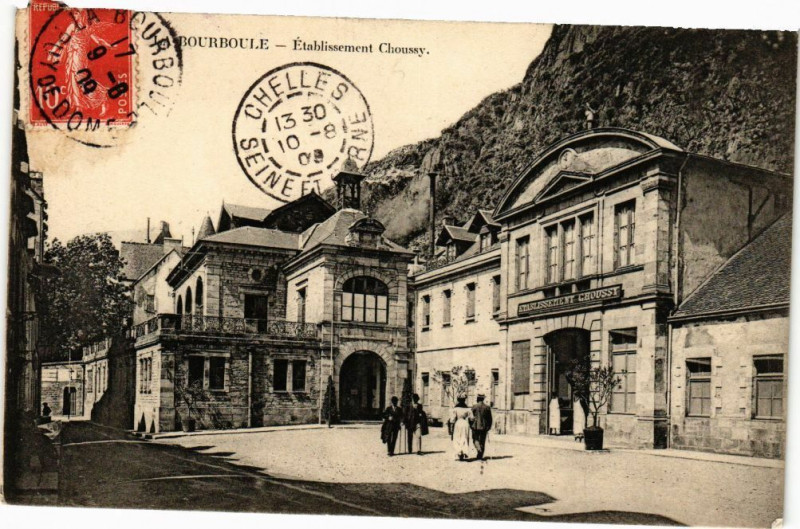 Carte postale ancienne La Bourboule-Etabl. Choussy à La Bourboule