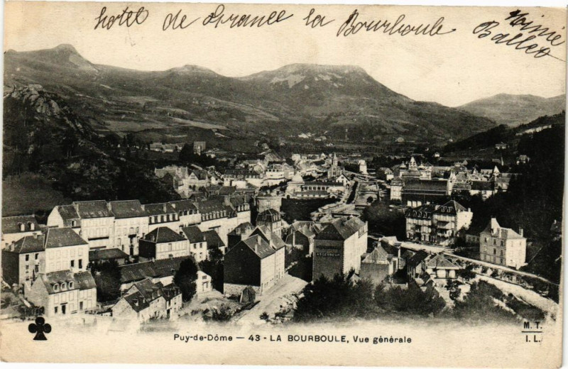 Carte postale ancienne La Bourboule-Vue générale à La Bourboule
