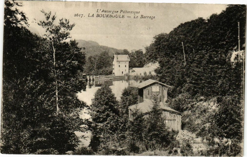 Carte postale ancienne La Bourboule-Le Barrage à La Bourboule
