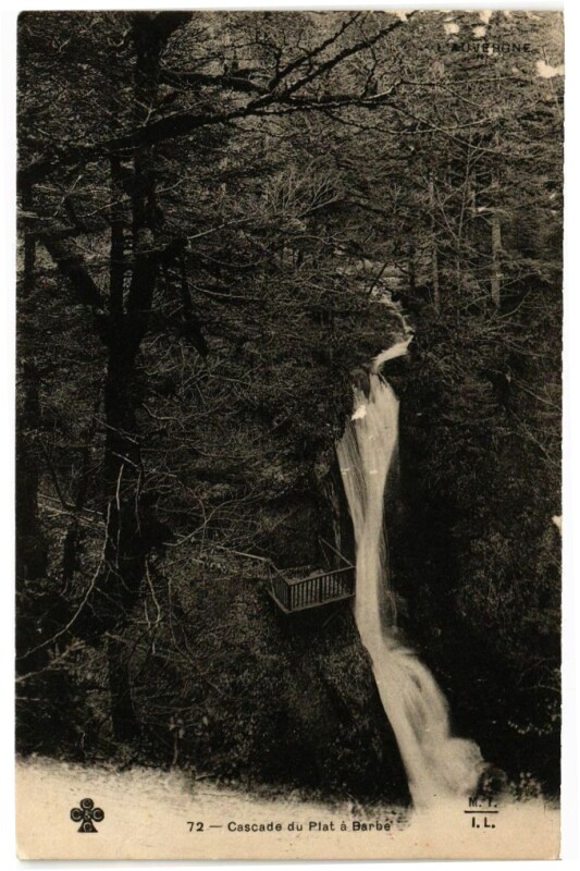Carte postale ancienne Cascade du Plat-a-Barbe