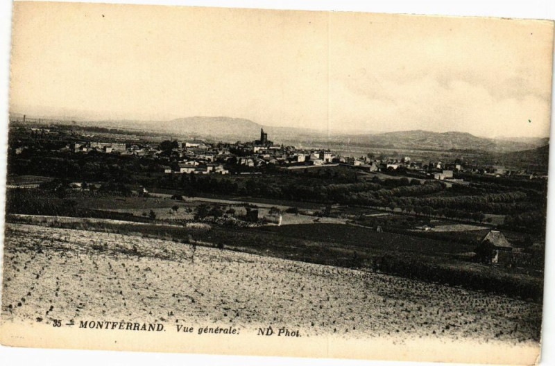 Carte postale ancienne Montferrand - Vue générale