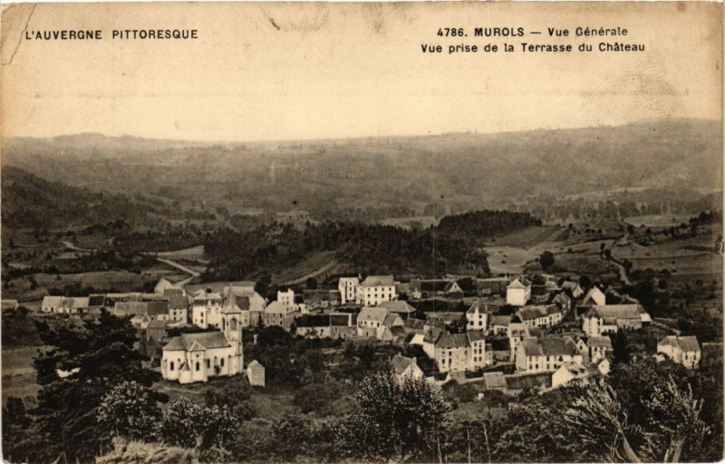 Carte postale ancienne L'Auvergne Pittoresque - Murols - Vue générale Vue prise de... à Murol