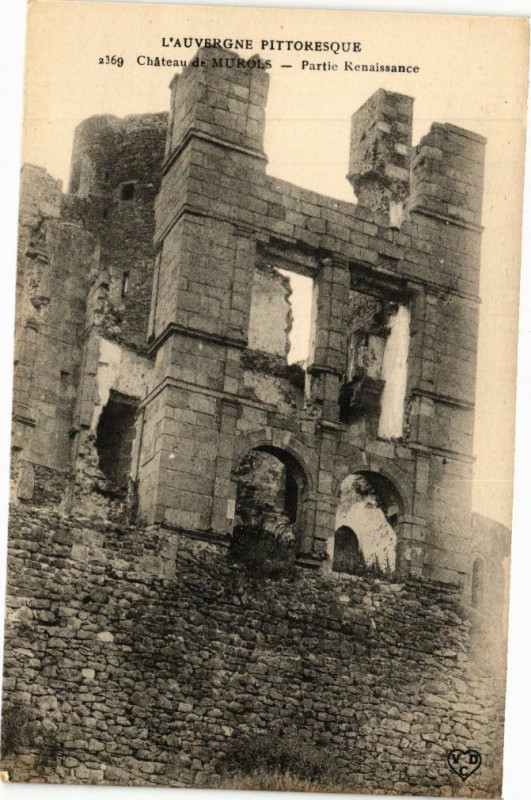 Carte postale ancienne L'Auvergne Pittoresque - Chateau de Murols - Porte Kenaissance à Murol