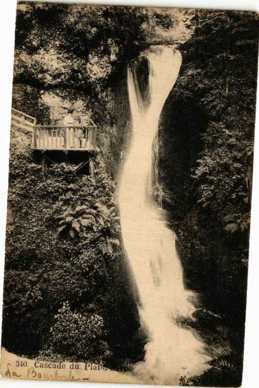 Carte postale ancienne Cascade du Plat-a Darbe