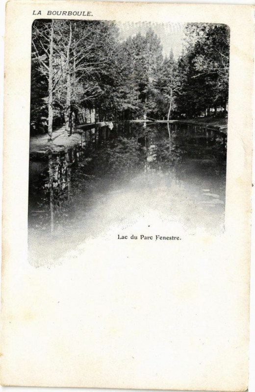 Carte postale ancienne La Bourboule - Lac du Parc Fenestre à La Bourboule