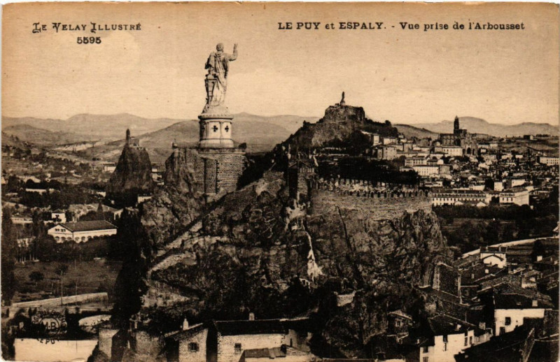 Carte postale ancienne Le Velay Illustre - Le Puy-en-Velay - Vue prise de l'Arbousset au Puy-en-Velay
