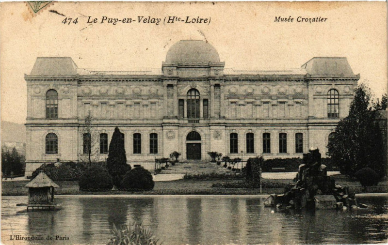 Carte postale ancienne Le Puy-en-Velay (Hte-Loire) - Musee Crozatier au Puy-en-Velay