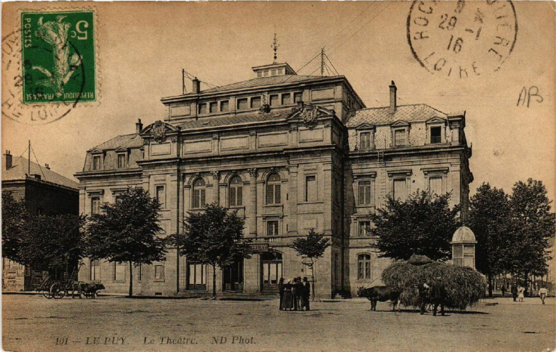 Carte postale ancienne Le Puy - Le Theatre