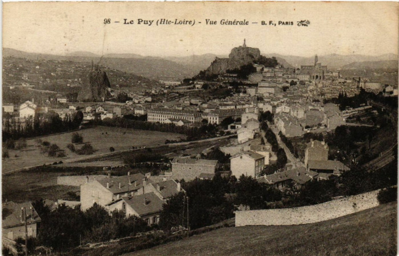 Carte postale ancienne Le Puy(Hte-Loire) - Vue Generale