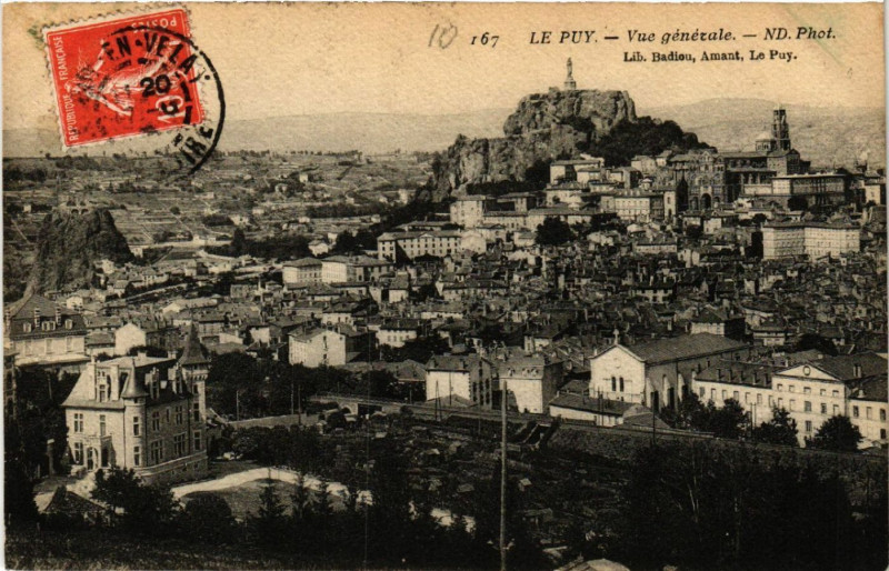 Carte postale ancienne Le Puy - Vue generale