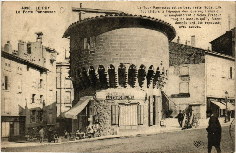 Carte postale ancienne Le Puy - La Tour Pannessac