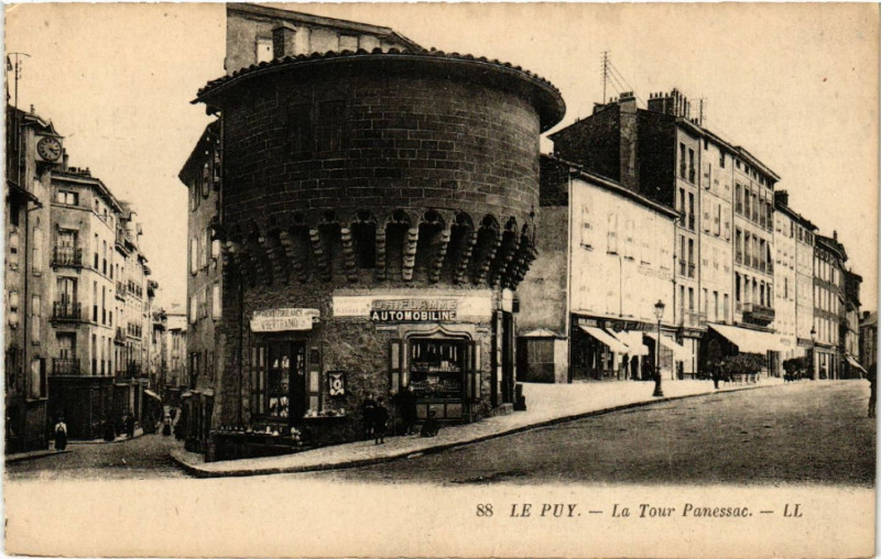 Carte postale ancienne Le Puy - La Tour Panessac