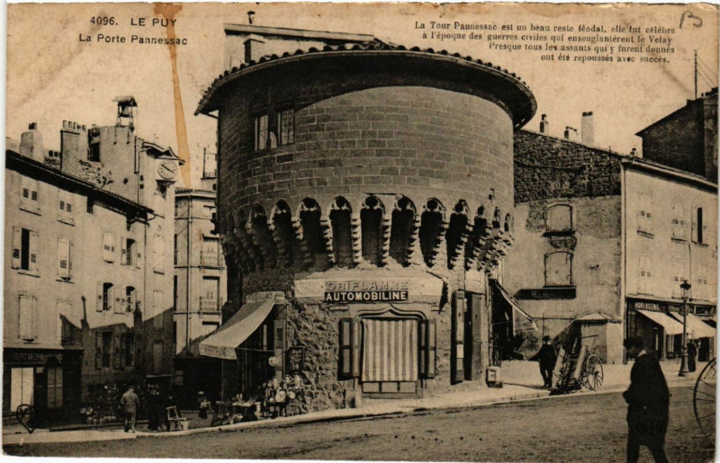 Carte postale ancienne Le Puy - La Porte Pannessac