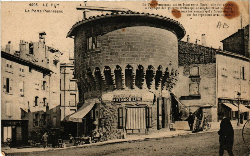 Carte postale ancienne Le Puy - La Porte Pannessac