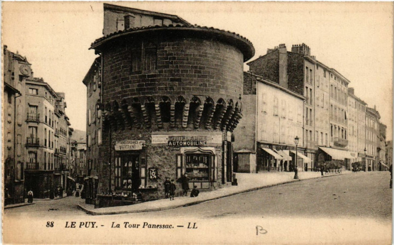 Carte postale ancienne Le Puy - La Tour Pannessac