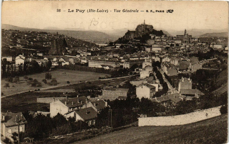 Carte postale ancienne Le Puy(Hte-Loire) - Vue Generale