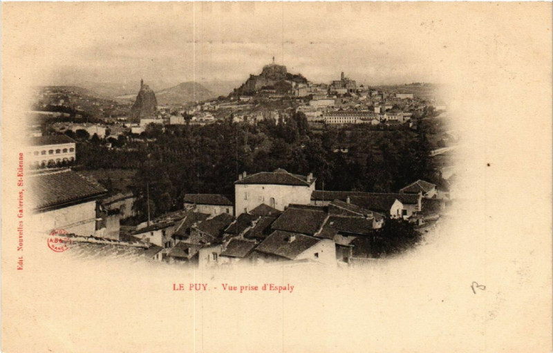 Carte postale ancienne Le Puy - Vue prise d'Espaly