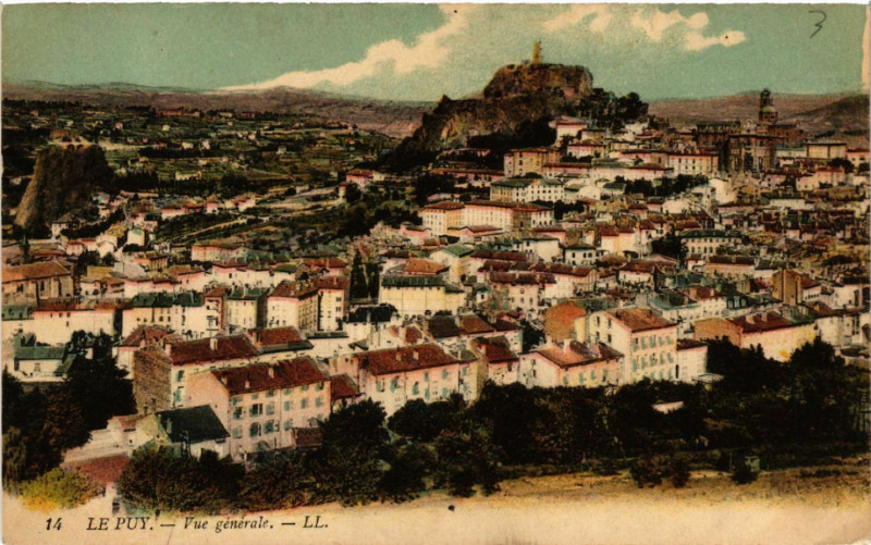 Carte postale ancienne Le Puy - Vue generale