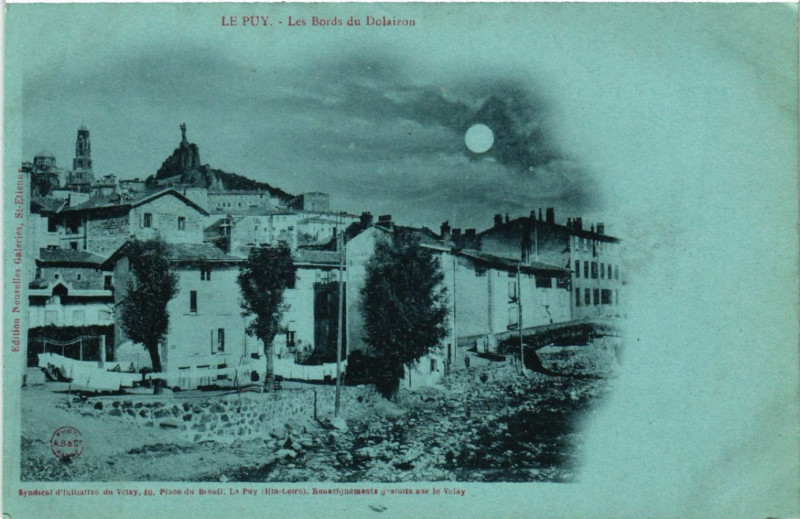 Carte postale ancienne Le Puy - Les Bords du Dolaizon
