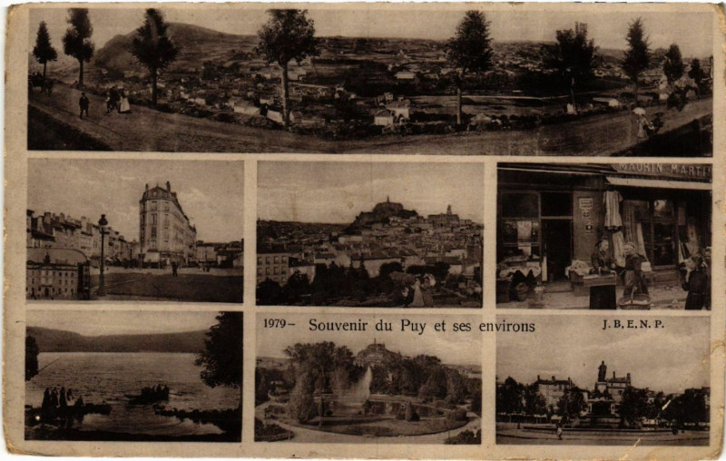 Carte postale ancienne Souvenir du Puy et ses environs
