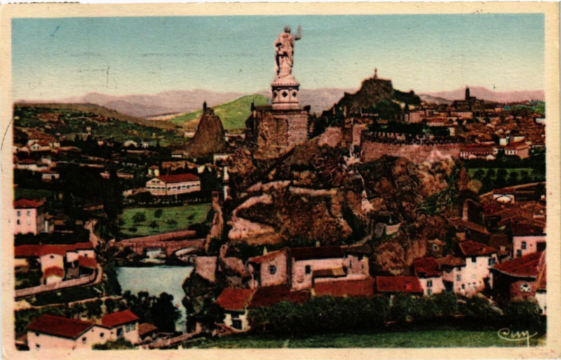Carte postale ancienne Le Puy (Hte-Loire) - Vue generale