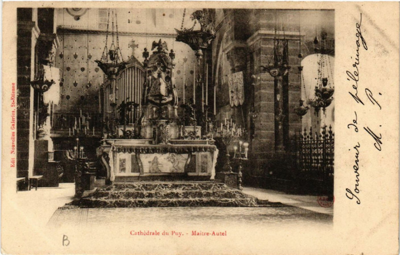 Carte postale ancienne Cathedrale du Puy - Maitre-Autel