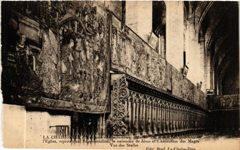 Carte postale ancienne La Chaise-Dieu - Spaenemen des Lapisseries d'Arras qui d'Ornent... à La Chaise-Dieu