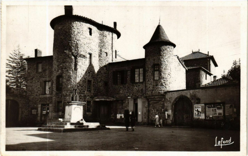Carte postale ancienne Aurec (Haute-Loire) - Le Chateau, construit en l'an 1000