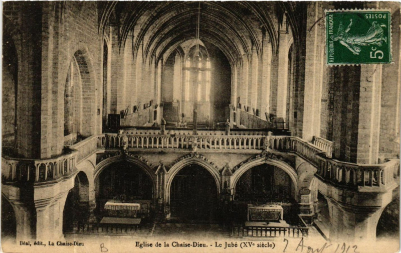 Carte postale ancienne Eglise de La Chaise-Dieu-Le Jube (Xv siecle) à La Chaise-Dieu