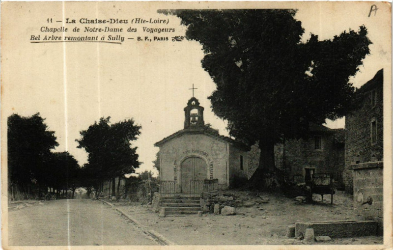 Carte postale ancienne La Chaise-Dieu (Hte-Loire) - Chapelle de Notre-Dame des Voyageurs à La Chaise-Dieu