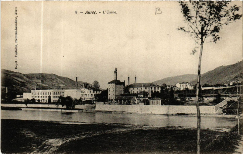 Carte postale ancienne Aurec - L'Usine