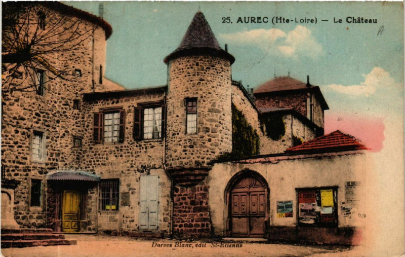 Carte postale ancienne Aurec (Hte-Loire) - Le Chateau