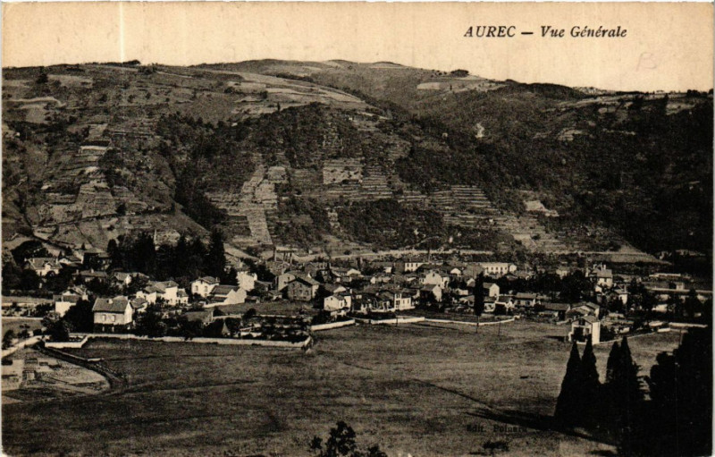 Carte postale ancienne Aurec - Vue Generale