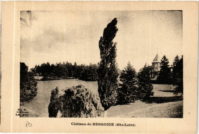 Carte postale ancienne Chateau de Bergoide (Hte-Loire)