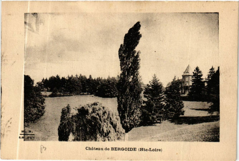 Carte postale ancienne Chateau de Bergoide (Hte-Loire)