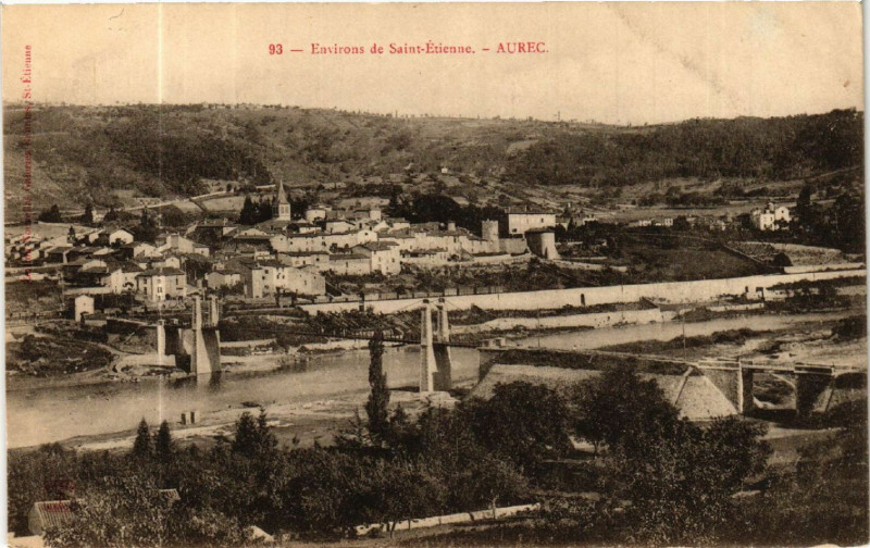 Carte postale ancienne Environs de Saint-etienne - Aurec