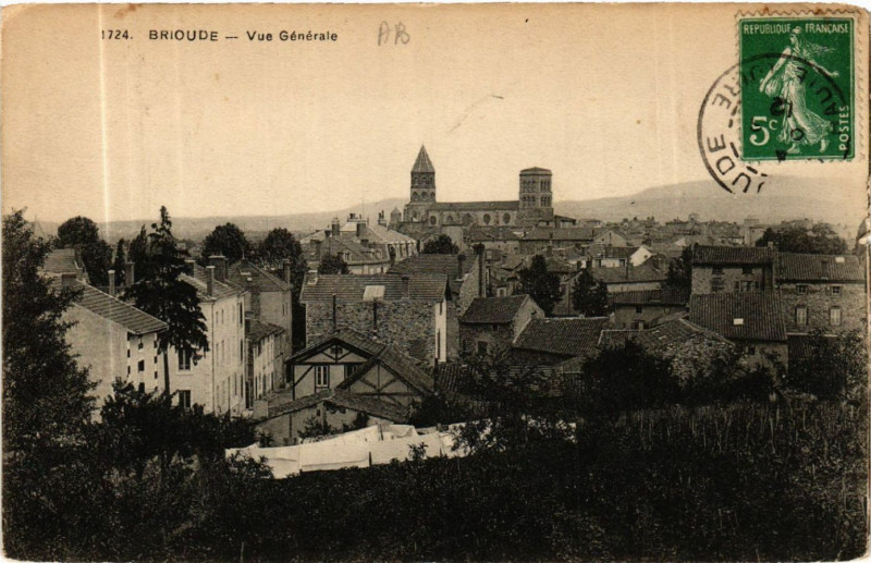 Carte postale ancienne Brioude - Vue Generale à Brioude