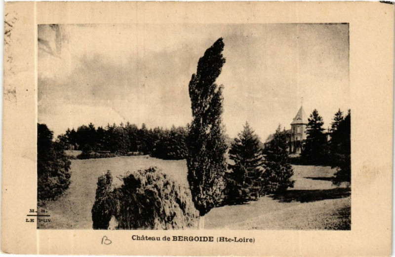 Carte postale ancienne Chateau de Bergoide (Hte-Loire)