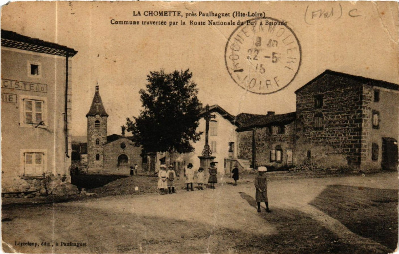 Carte postale ancienne La Chomette, pres Paulhaguet (Hte-Loire) - Communas traversee par.. à Paulhaguet