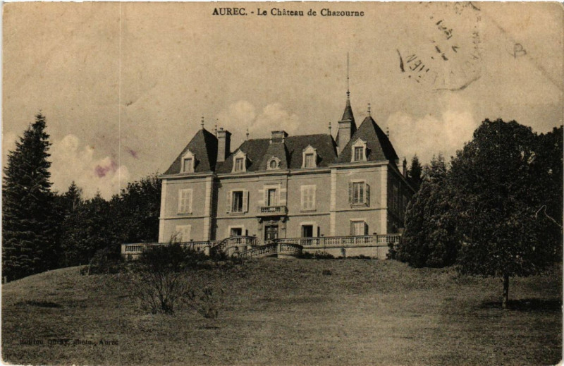 Carte postale ancienne Aurec - Le Chateau de Chazourne