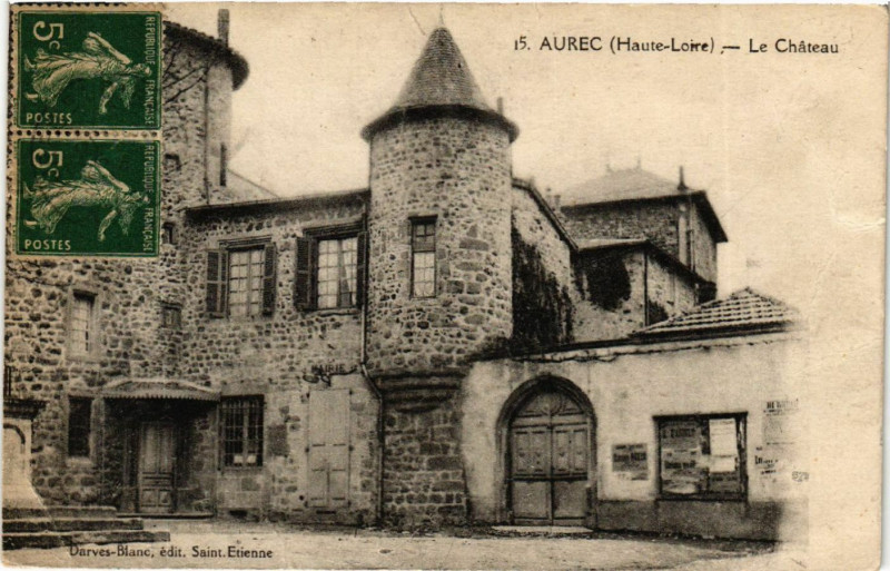 Carte postale ancienne Aurec (Haute-Loire) - Le Chateau