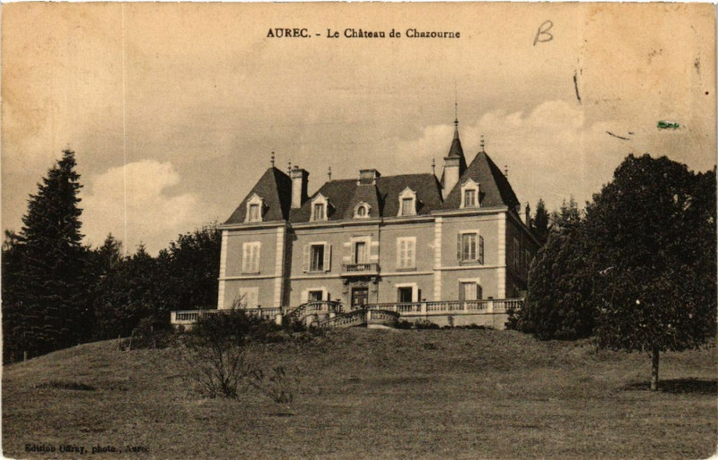 Carte postale ancienne Aurec - Le Chateau de Chazourne