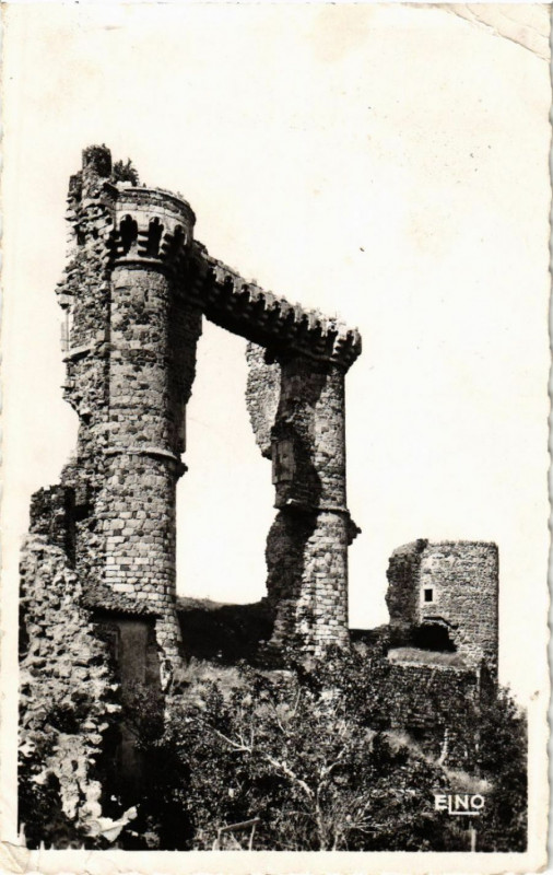 Carte postale ancienne Allegre (H.-L.) - La potence -Curieuse Ruine Feodale -Ancien ... à Allègre