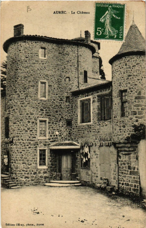 Carte postale ancienne Aurec - Le Chateau