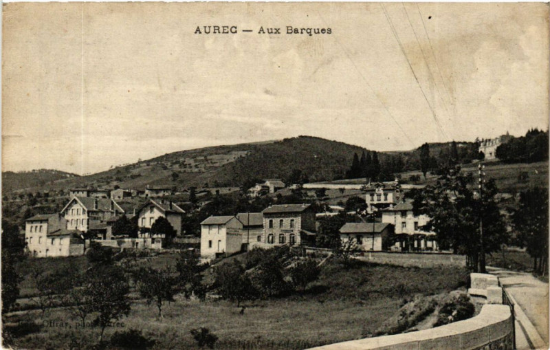 Carte postale ancienne Aurec - Aux Barques