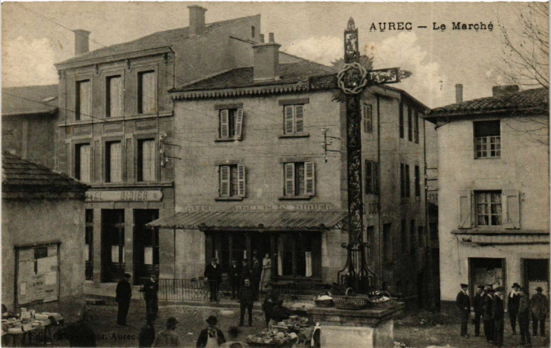 Carte postale ancienne Aurec - Le Marche