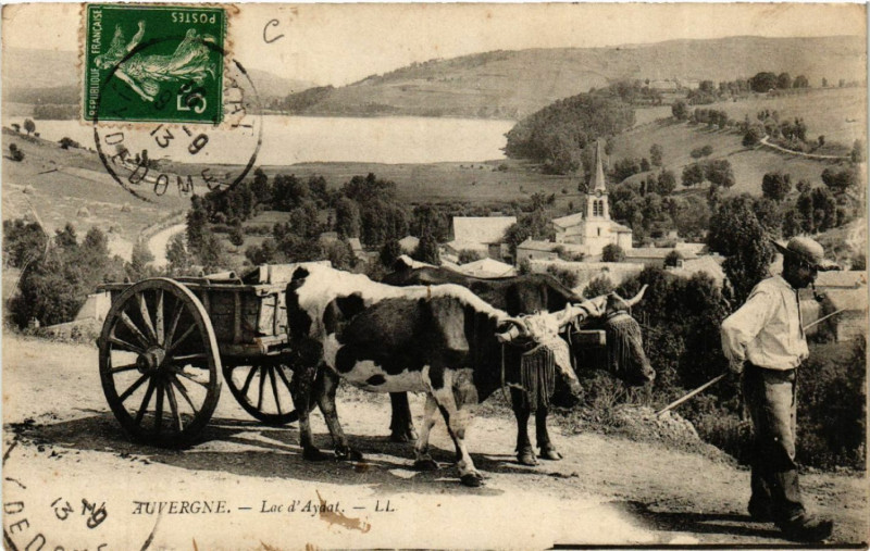 Carte postale ancienne Auvergne - Lac d'Aydat