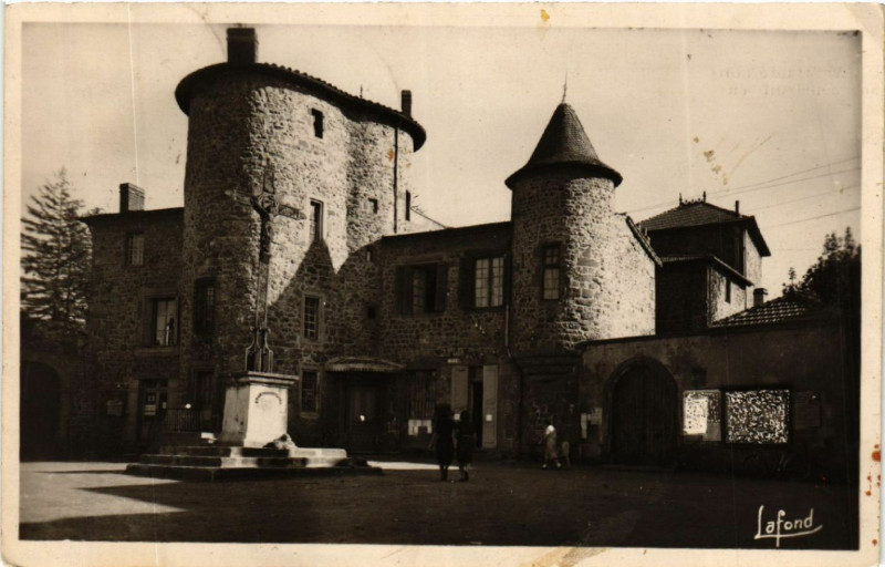 Carte postale ancienne Aurec (Haute-Loire) - Le Chateau, construit en l'an 1000
