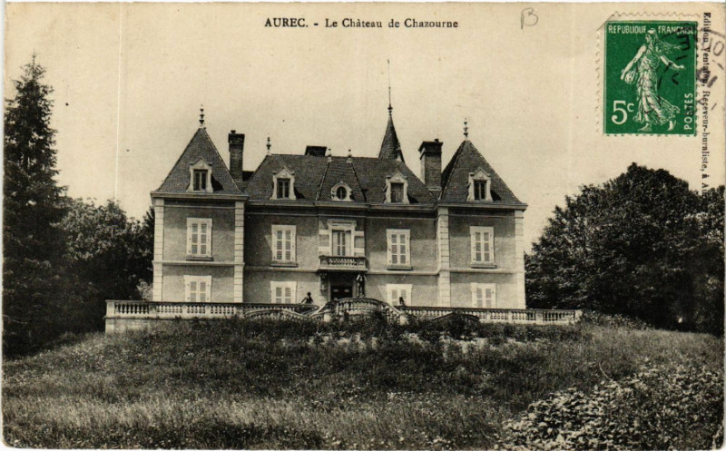 Carte postale ancienne Aurec - Le Chateau de Chazourne